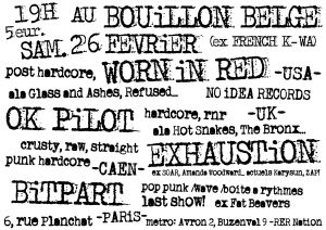 Worm in Red - Le Bouillon Belge 2011