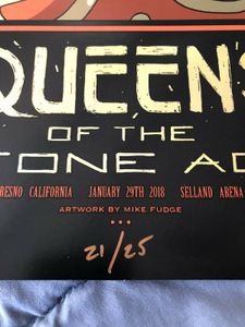Queens Of The Stone Age Fresno 2018 (AP Foil Variant)