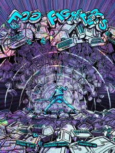 Foo Fighters Greensboro 2017 (AP Hot-Dots Foil Variant)