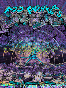 Foo Fighters Greensboro 2017 (AP Diamonds Foil Variant)