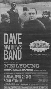 Dave Matthews Band Charlottesville 2001