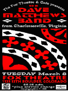 Dave Matthews Band Boulder 1994 (Red edition)