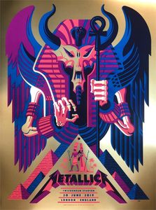 Metallica London 2019 VIP (AP Gold Foil Variant)
