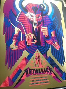 Metallica London 2019 VIP (AP Gold Foil Variant)