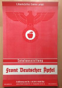 Totalausstellung, Front deutscher Äpfel, Dresden 01.10.2015 (Red/Paper Variant)