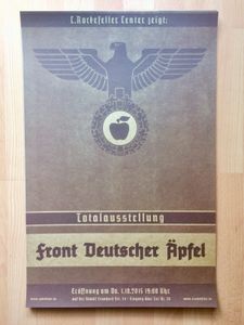 Totalausstellung, Front deutscher Äpfel, Dresden 01.10.2015 (Brown/Kraft Variant)