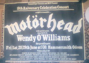 Motörhead 10th anniversary gig.