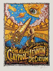 Claypool Lennon Delirium Worcester 2019 (Stained Watercolor Variant)