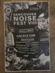Vancouver Noise Fest VIII Vancouver 2018