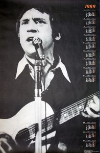 Владимир Высоцкий - 1989 Calendar - Poster (Black/White)