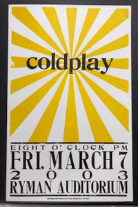 Coldplay Nashville 2003