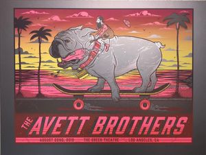 Avett Brothers Los Angeles 2019 (Cosmic Black Edition)