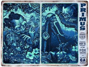 Primus Atlanta 2018 (Teal Hand Embellished Edition)