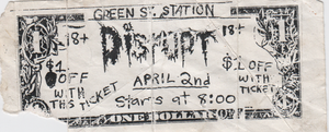 Disrupt,  Jamaica Plain, MA 199?