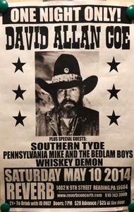 David Allan Coe, Pittsburgh, 2014