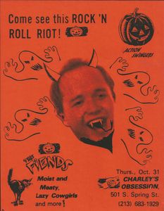 The Fiends, Moist and Meaty, Lazy Cowgirls at Charley's Obesssion 1985