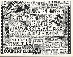 Buffalo Springfield Revisited, Strawberry Alarm Clock, Country Joe McDonald, Pur'p'l Tur't'lz and Stunt Road at Chuck Landis' Country Club, Reseda, Ca. 1986