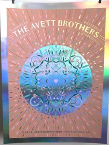 Avett Brothers Santa Barbara 2019 (Foil Edition)