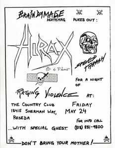 HIRAX at The Country Club, Reseda, Ca. (1985)