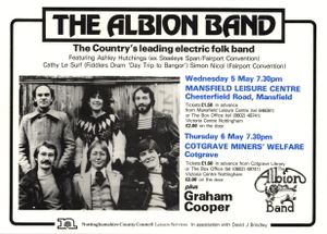 The Albion Band gigs promo flyer