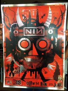 Nine Inch Nails Paris 2018 (AP Foil Variant)