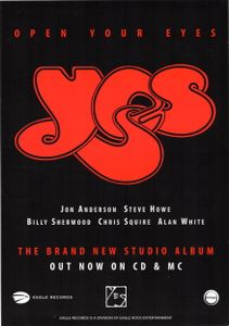 Yes 'Open Your Eyes' flyer (1998)