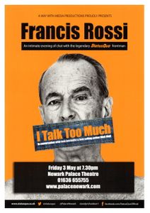 Francis Rossi "I Talk Too Much" flyer (2019)