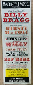 Billy Bragg December 1991 Hackney Empire