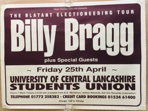 Billy Bragg Blatant Electioneering Tour 1997