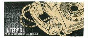 Interpol Los Angeles 2007