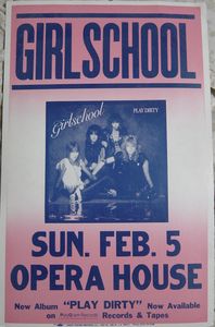 Girlschool Austin February 5, 1984