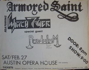 Armored Saint Austin February 27, 1988