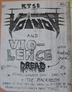Voivod Austin December 7, 1988