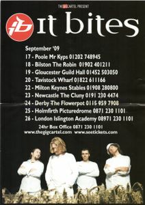It Bites "Once Around The World" tour flyer (2009)