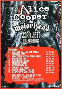 Alice Cooper "Psycho-Drama" tour gig flyer (2007)