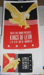 Kings of Leon Nashville 2005 (Uncut Sheet)