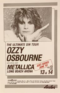 Ozzy Osbourne Long Beach, 1986