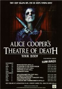 Alice Cooper's "Theatre of Death" tour flyer (2009)