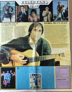 ADRIANO CELENTANO - POSTER -Poster Anni 80 – Cm 75 x Cm 48