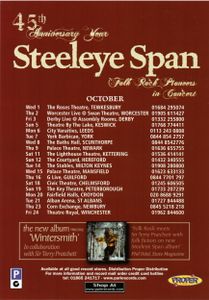 Steeleye Span 45th Anniversary Year "Wintersmith" tour flyer (2014)