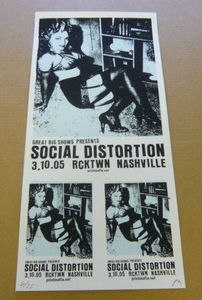 Social Distortion Nashville 2005 (Uncut sheet)