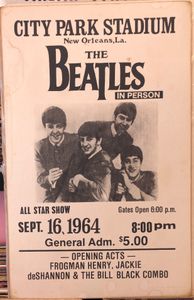 The Beatles In Person-City Park Stadium - New Orleans, 1964