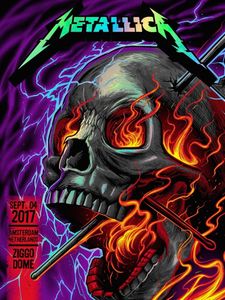 Metallica Amsterdam 2017 (Night 1) (AP Foil Variant)