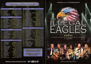The Illegal Eagles tour flyer (2019)