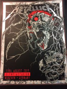 Metallica Munich 2019 VIP (AP Silver Foil Variant)