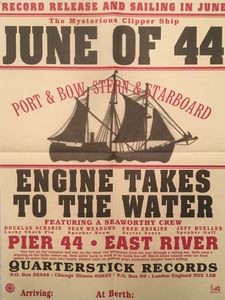 June of 44 Engine Takes to Water 1995 Album/Tour Poster