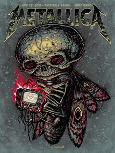 Metallica Boise 2018 (AP Flourescent Red Variant)