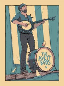 Avett Brothers Chicago 2019 (Yellow Kraft Edition)