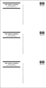 The White Stripes Brazil Tour Postcards 2005 (Uncut sheet)