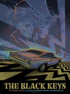 Black Keys Pittsburgh 2019 (AP Gold Foil Variant)